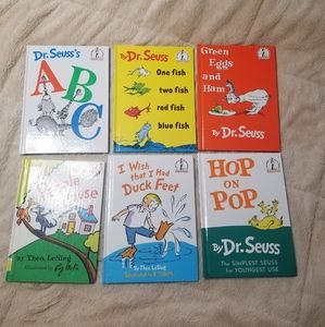 Lot of 6 Dr Seuss I Can Read hardback books for beginners